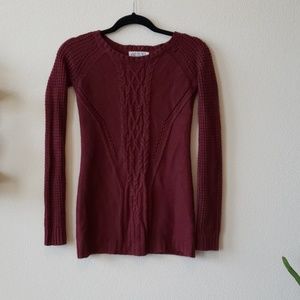 Maroon knitted sweater CS